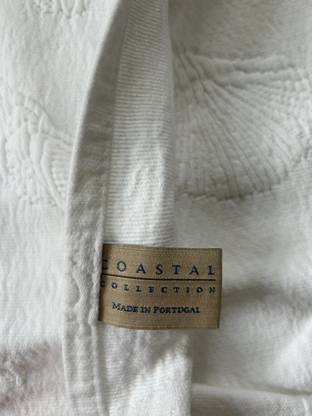 Coastal Collection Matelasse White Pillow Shams